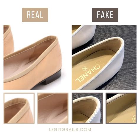 how to spot fake chanel ballet flats|are chanel shoes real.